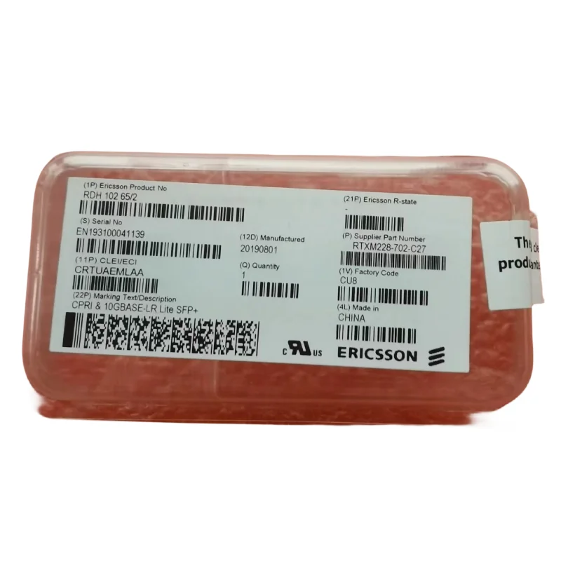 Ericsson 10G1.4KM 10GBE CPRI 10GBASE-LR fiber optical transceiver RDH 102 65/2