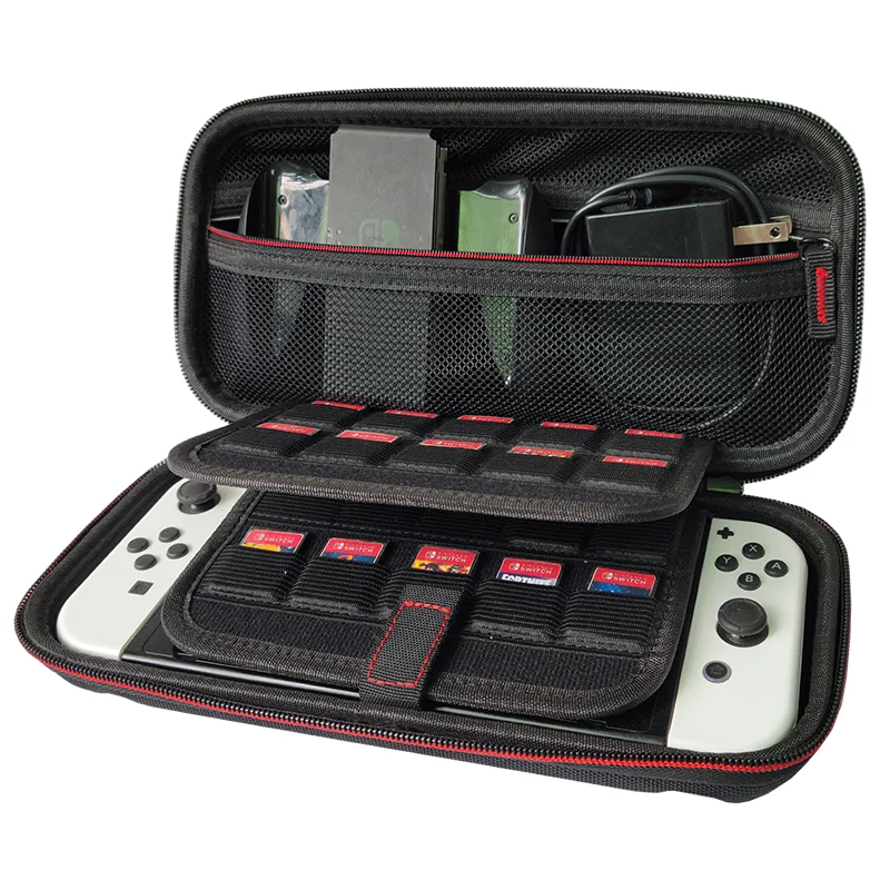 Чехол для переноски совместимый с Nintendo Switch Oled консоль адаптер Кабели переключатель аксессуары