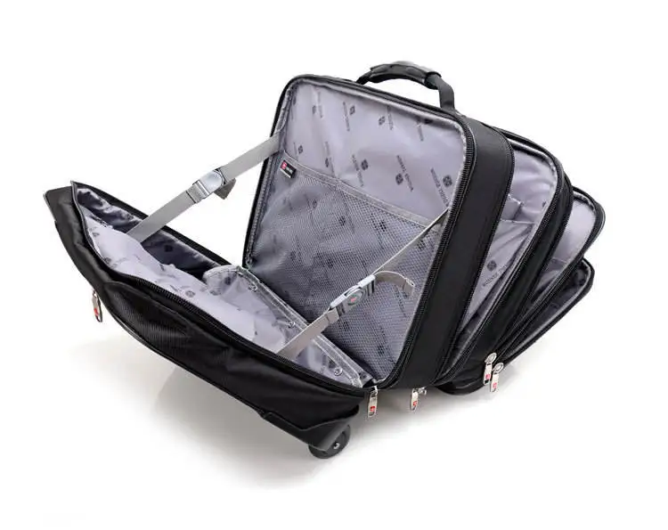 Osamic Nylon Luggage Waterproof Airport Boarding Trolley Cabin Case Traveling Business Trip Carry-on Suitcase