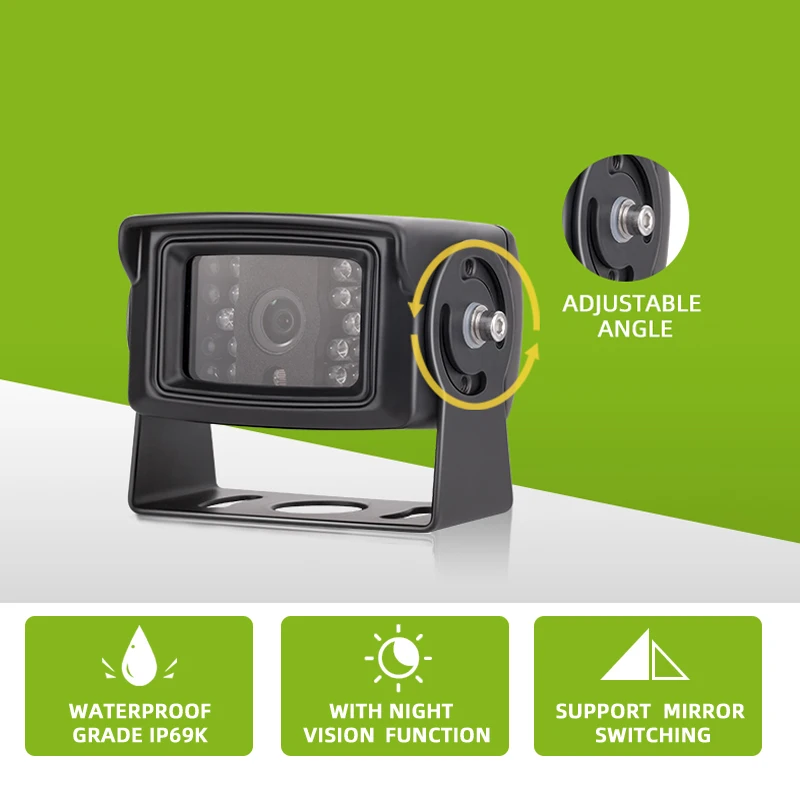 120 Degree CCD Car Side Camera Rear View Backup Reverse Camera with Waterproof Function Custom Model DC 12V for Vehicle