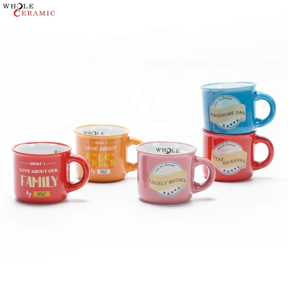 Customized Wholesale Cheap Price Ceramic Stoneware Porcelain Mugs with Handle for Teachers Day Gifts Factory Supplier