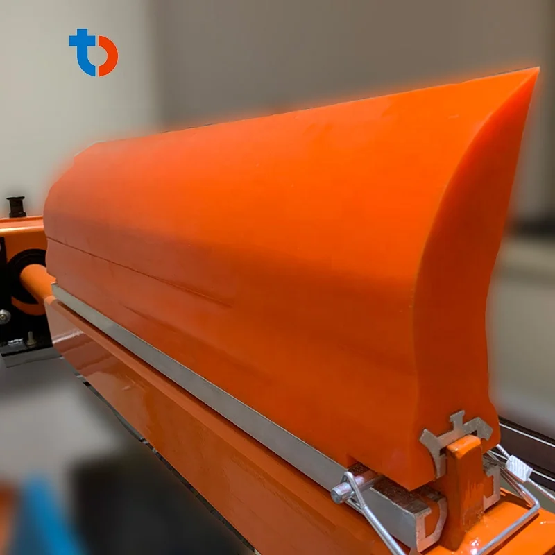 Coal industry belt conveyor sweeper primary pu conveyor belt cleaner with replacement polyurethane belt scraper blade