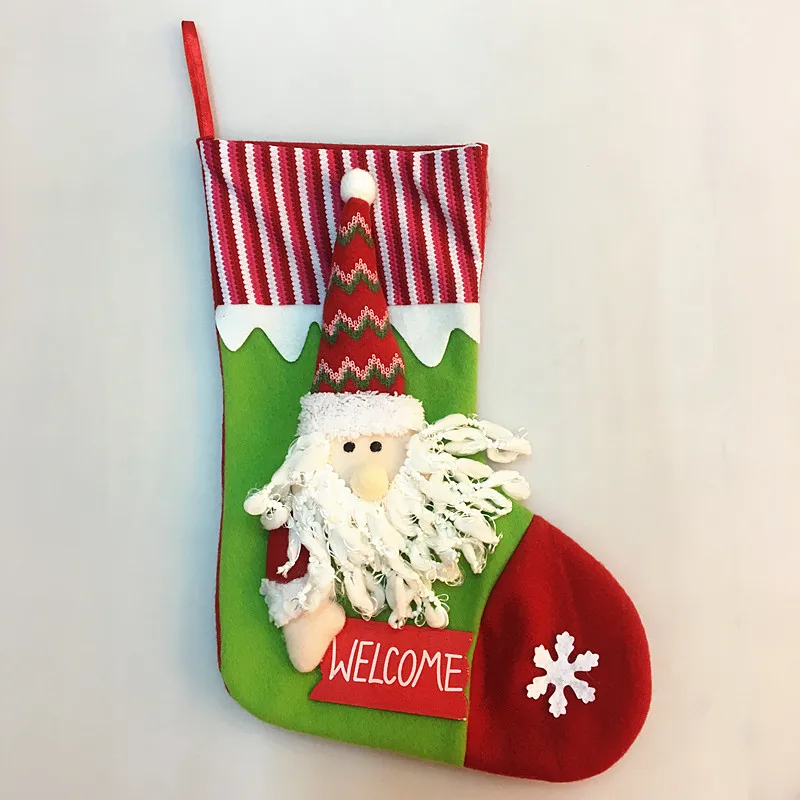 
Short Gift Christmas Snowflake Socks, Kids Christmas Eve Santa Claus Socks 