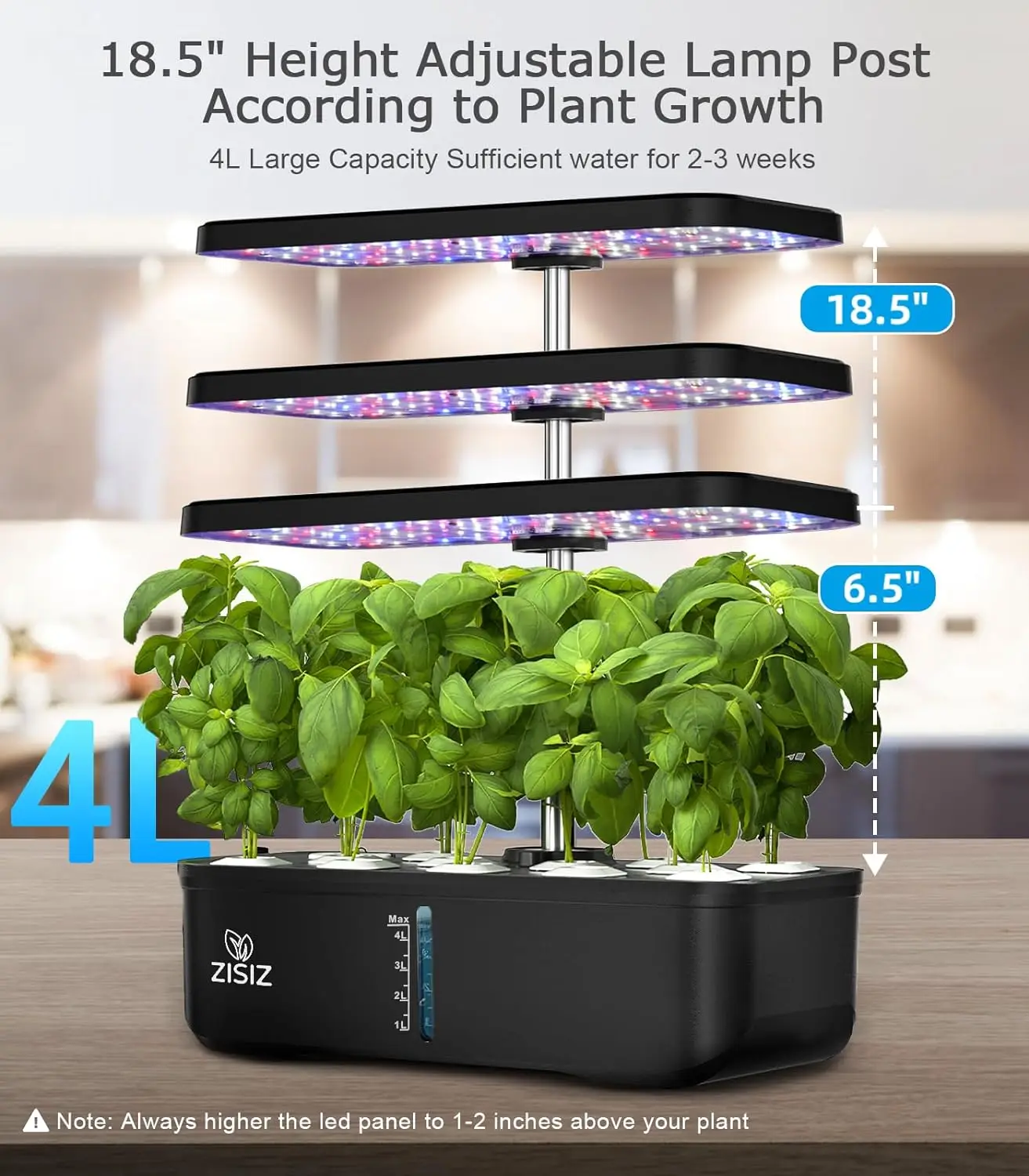 12 Pods Hydroponics Growing System with LED Grow Lights, Smart Indoor Garden Planter, Plants Germination Kit smart garden