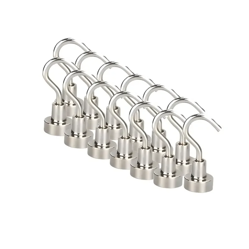 D10mm magnet hook strong neodymium hook high quality round shape neodymium magnetic hook magnet