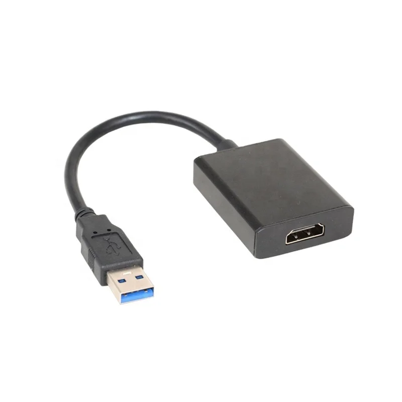  1080P USB 3 0 штекер-HDMI гнездо видео конвертер адаптер кабель для ноутбука HDTV
