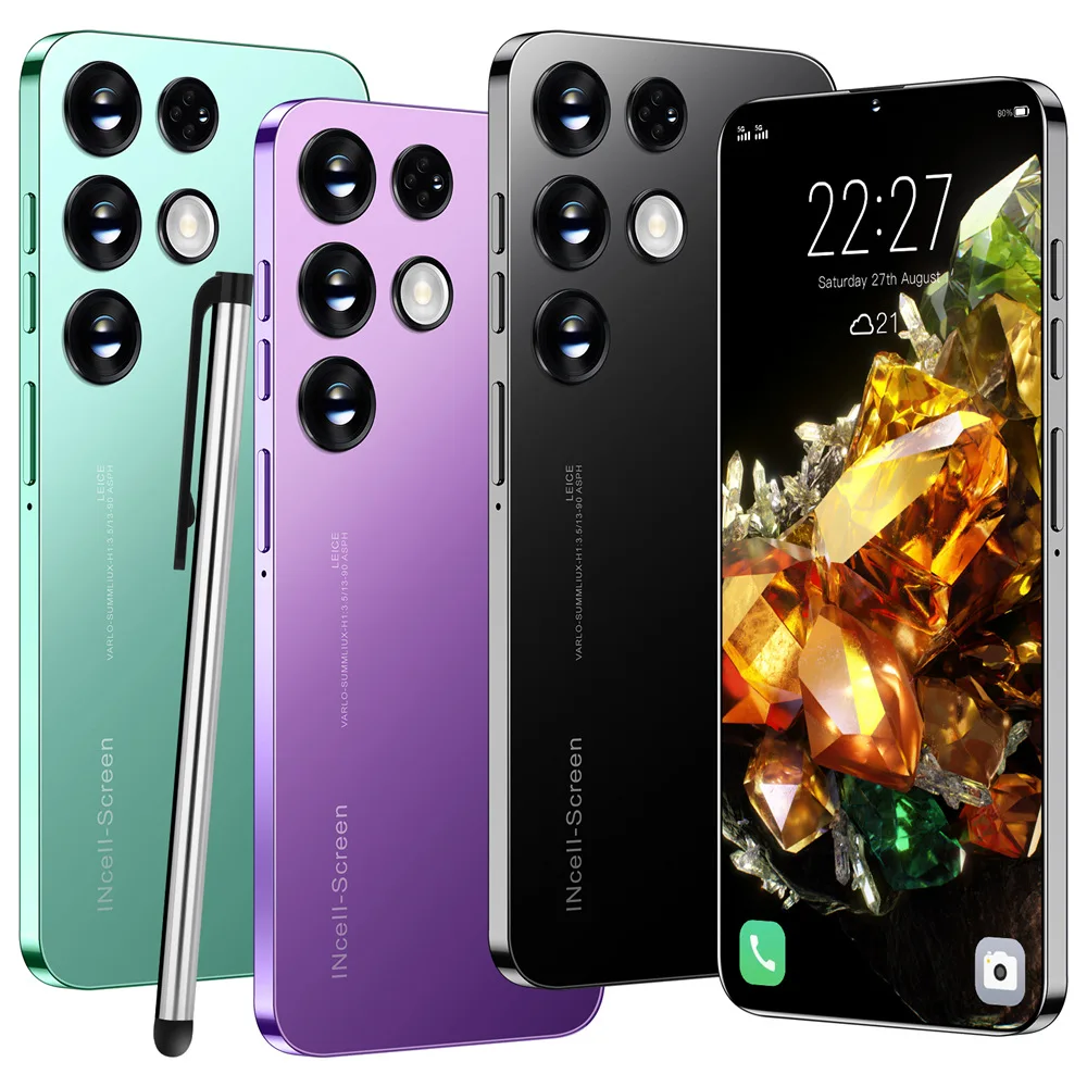 Сотовый телефон YR Global последняя версия S23 U L TRA 12GB 512GB 6 8-дюймовый полноэкранный смартфон UVA