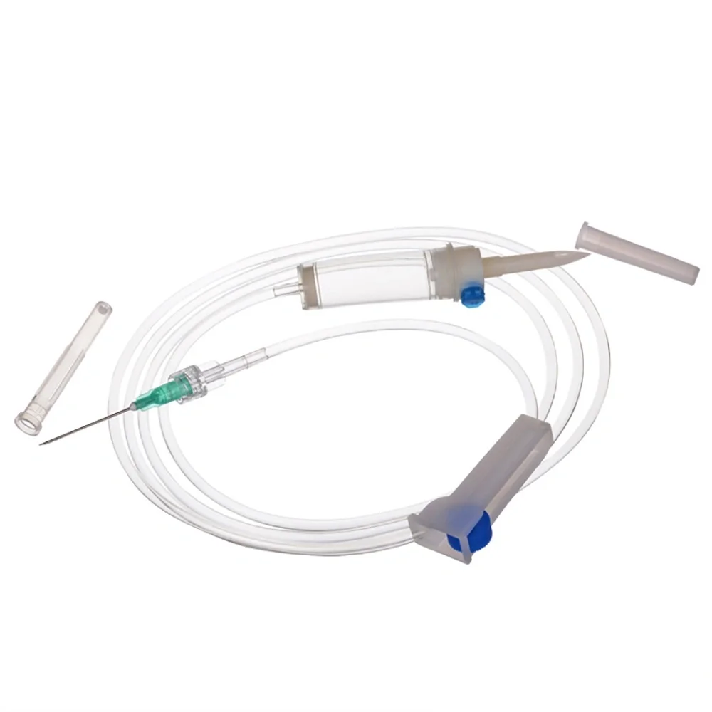 Huafu Winged Infusion Good Quality Regulator IV Set Saline Transfusion Set Butterfly Winged Infusion Giving Set