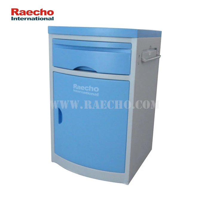 Good Quality Blue ABS Beside Table Storage Cabinet Hospital Furniture