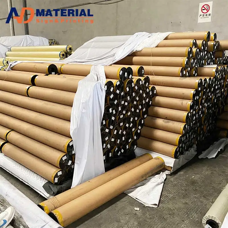 Hot Sale 440g Glossy Matt digital eco solvent printable advertising media PVC Fabric Flex Banner in Roll