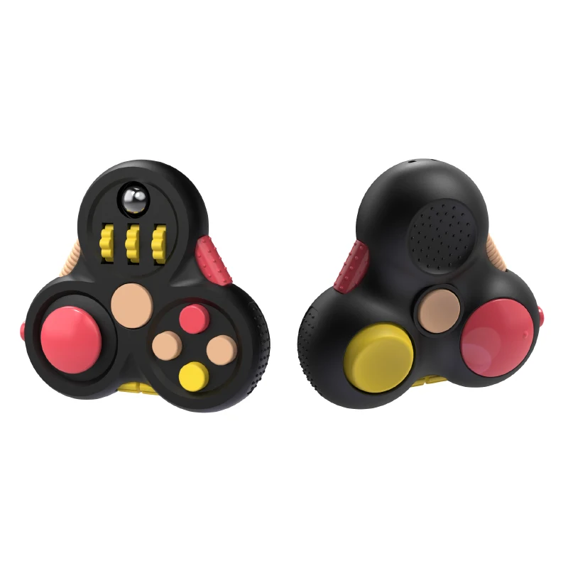 Stress reducer fingertip spiral toy firm relieve anxiety finger top toy hand flying fidget pad spinner