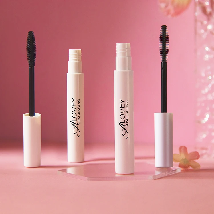 Wholesale High Quality New Design Mascara Tube With Wand White Empty Mascara Bottle With Big Brush