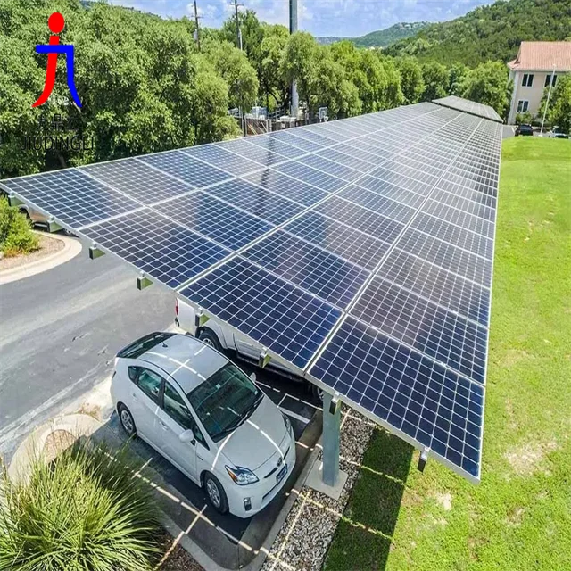 Hot Sale Lightweight carbon steel Solar Bracket Solar Carport Systems  Ground Mounted Car Parking Systems solar energy system
