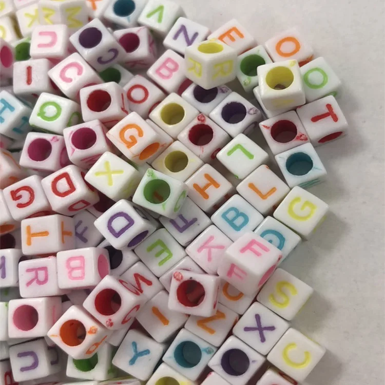 Mixed Acrylic Alphabet/Letter Beads Colorful Letters Bead For DIY Bracelets Necklaces Jewelry Making Educational