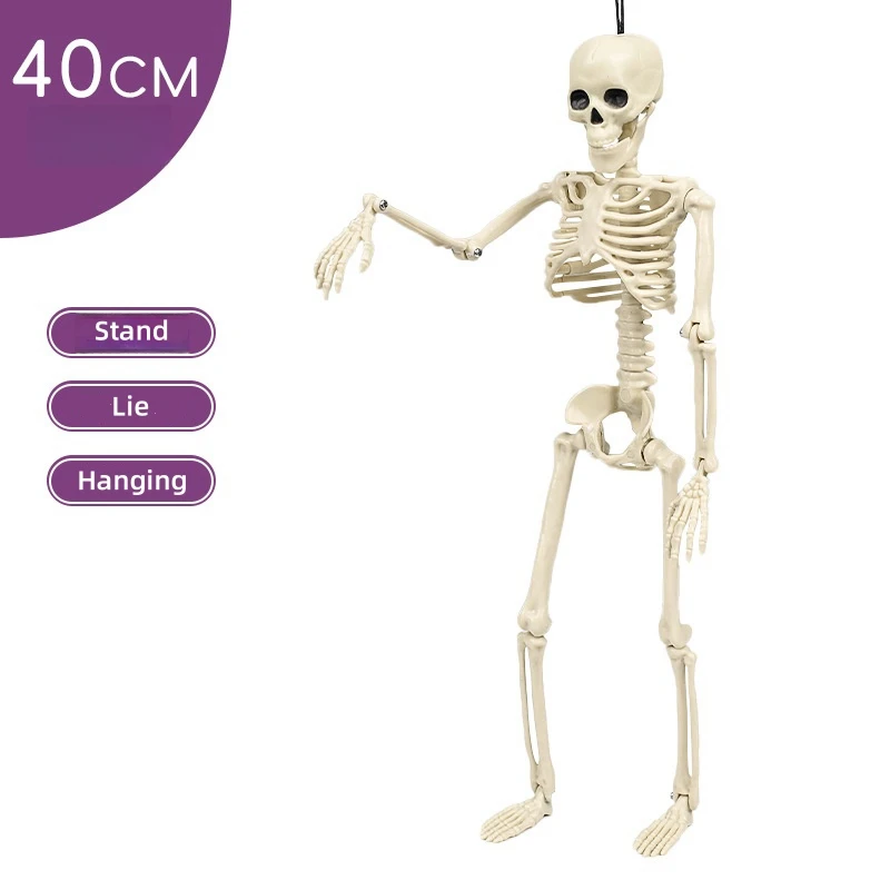 New Arrivals Movable Joints Creepy Props Skeleton Bones Life Size Halloween Skeleton for Festival Party