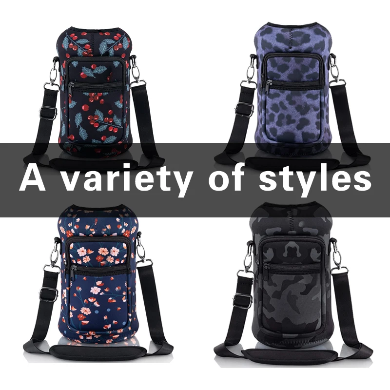 Custom Half Gallon Insulated Neoprene 64oz water bottle sleeves covers bottle cooling sleeve for water bottle storage sleeve