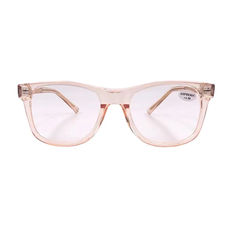 CE Square Oversize Computer Reader Anti Blue Light Fashion CP Temple Reading Glasses Unisex