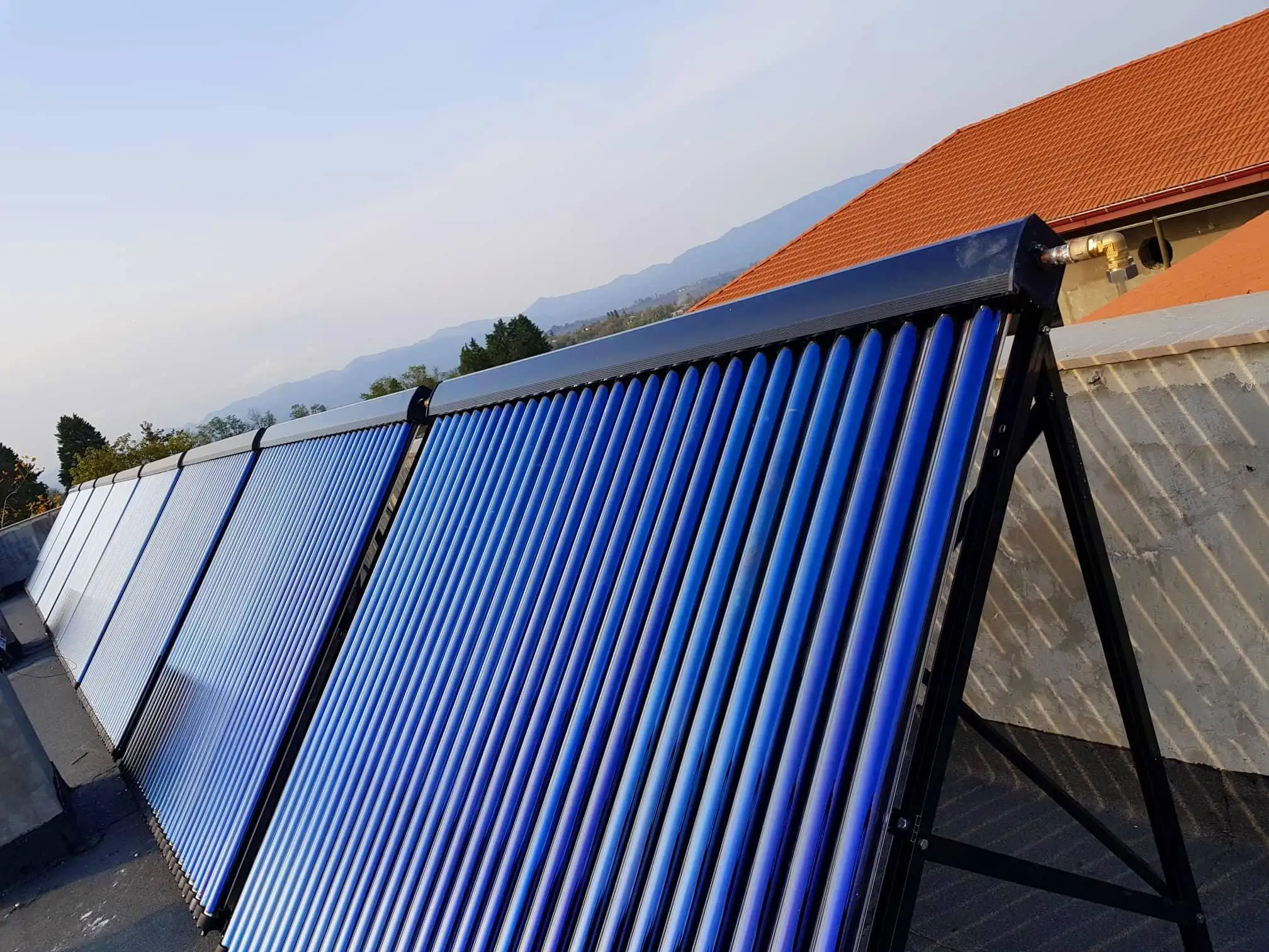 high pressurized copper heat pipe solar collector manifold