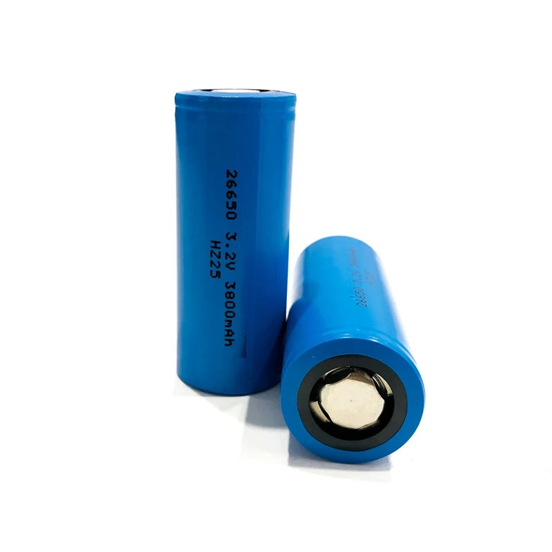 Cylindrical Lifepo4 Cell 26650 3.2V 3800mAh Cordless Drill Rechargeable Battery