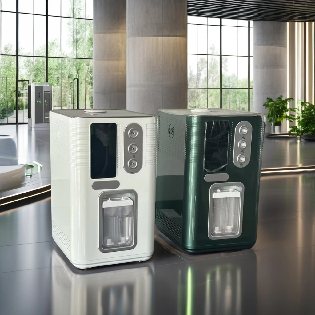 Home Hydrogen Oxygen Breathing 3000ml/1800ml Making Machine Producing SPE PEM Tech Hydrogen Oxygen Inhalation Machine