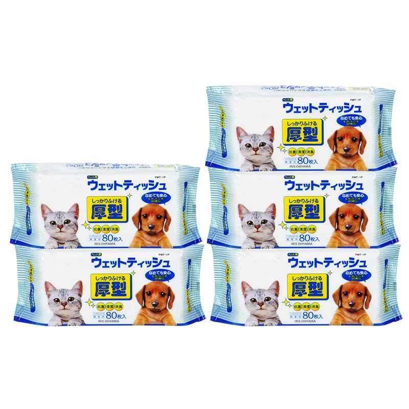 Custom Eco-friendly Pet Cleaning Paw And Teeth Wet Grooming Wipes