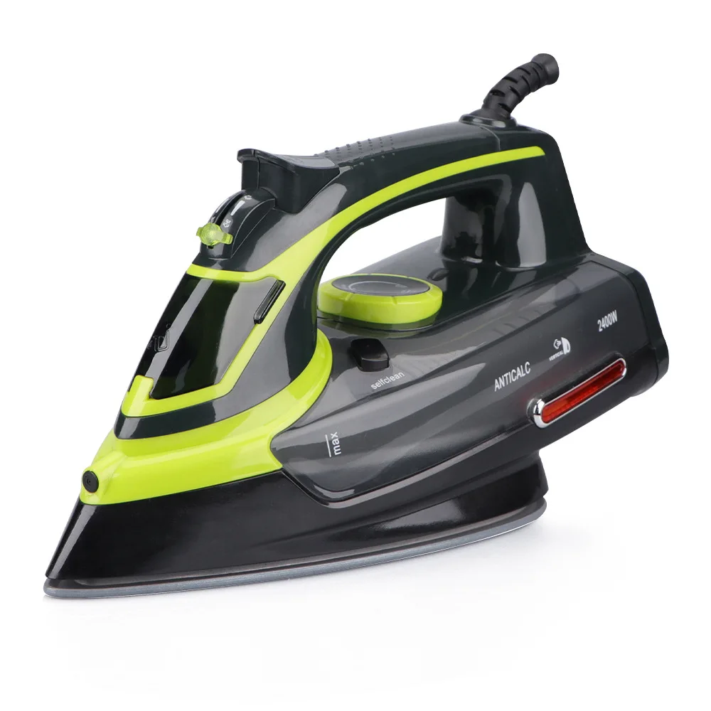 Мощный сухой и влажный электрический утюг двойного назначения 2400 Вт Европейский стандарт бытовой ручной паровой керамический аккумулятор 4 года 220