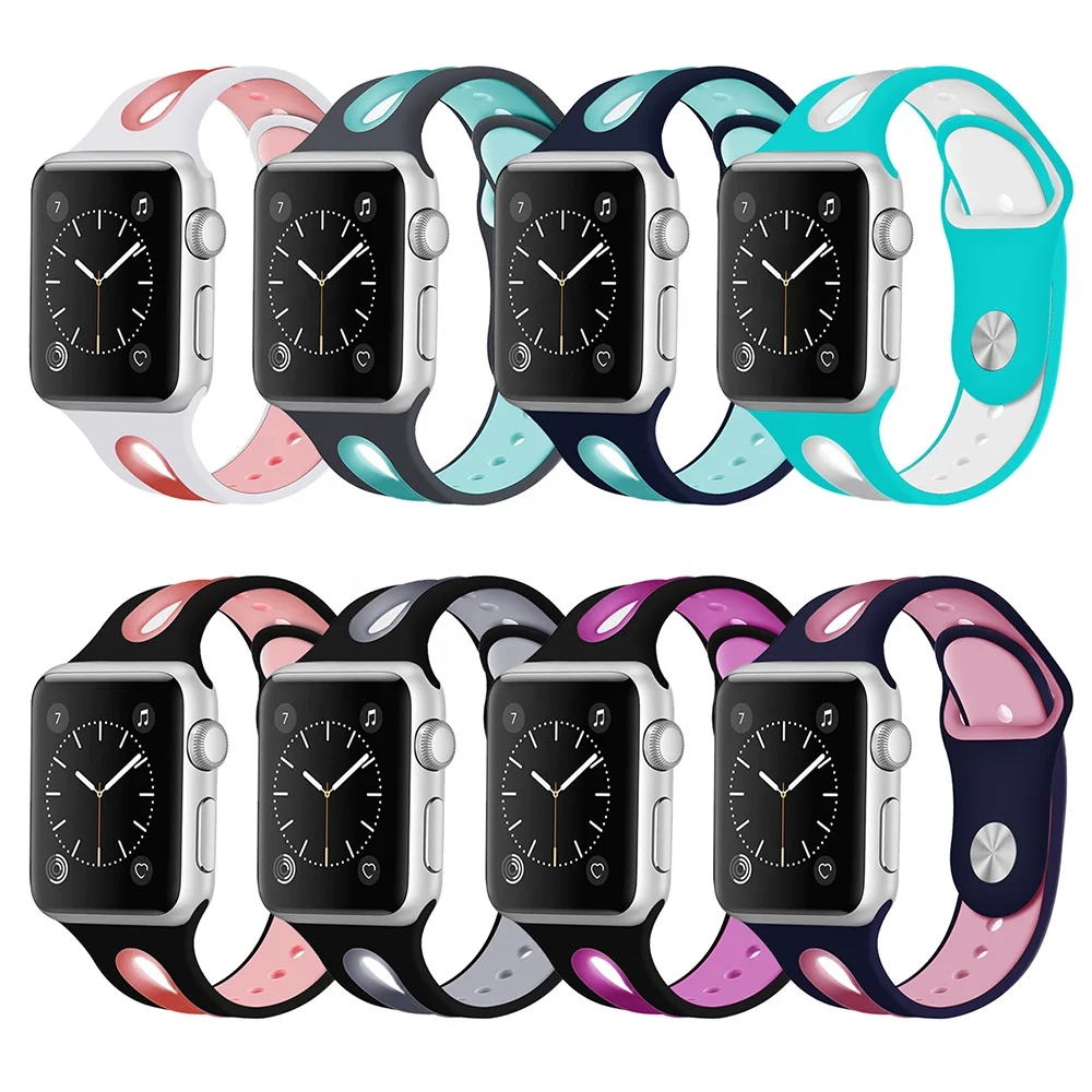 
China Manufacturer Custom Apple Watch Bands Silicone Personalized Watch Accessory for Apple Watch 