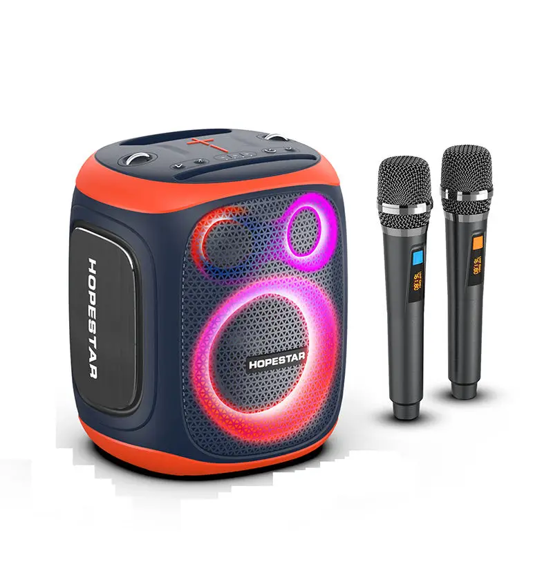 Hopestars Party130 Party One Karoke Speaker With Mic 120W Output Power Portable Subwoofer Waterproof Sound System Caixa De Som