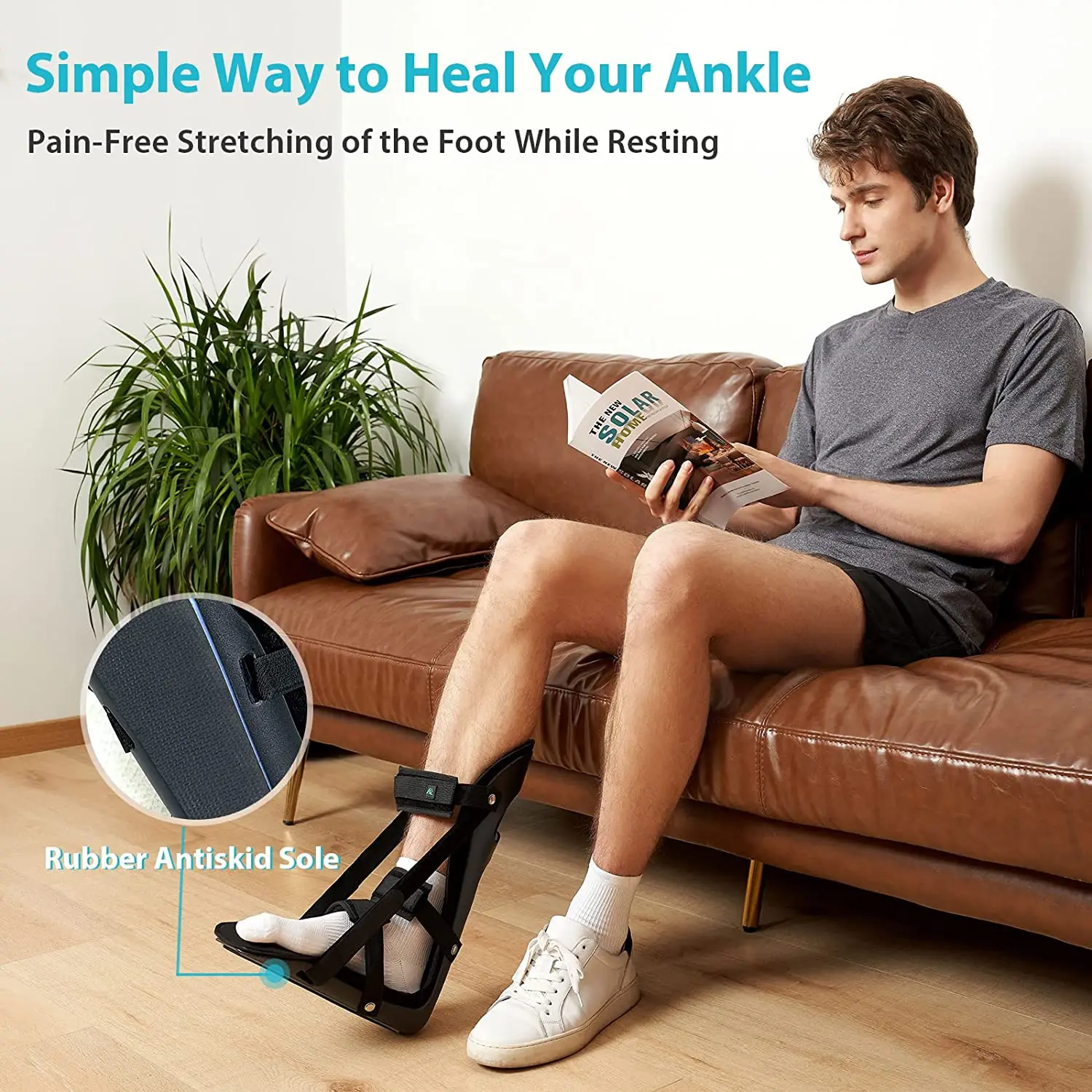 Professional Hot Selling  Custom Adjustable Ankle Foot Orthosis Support Breathable Pain Relief Ankle Foot Brace
