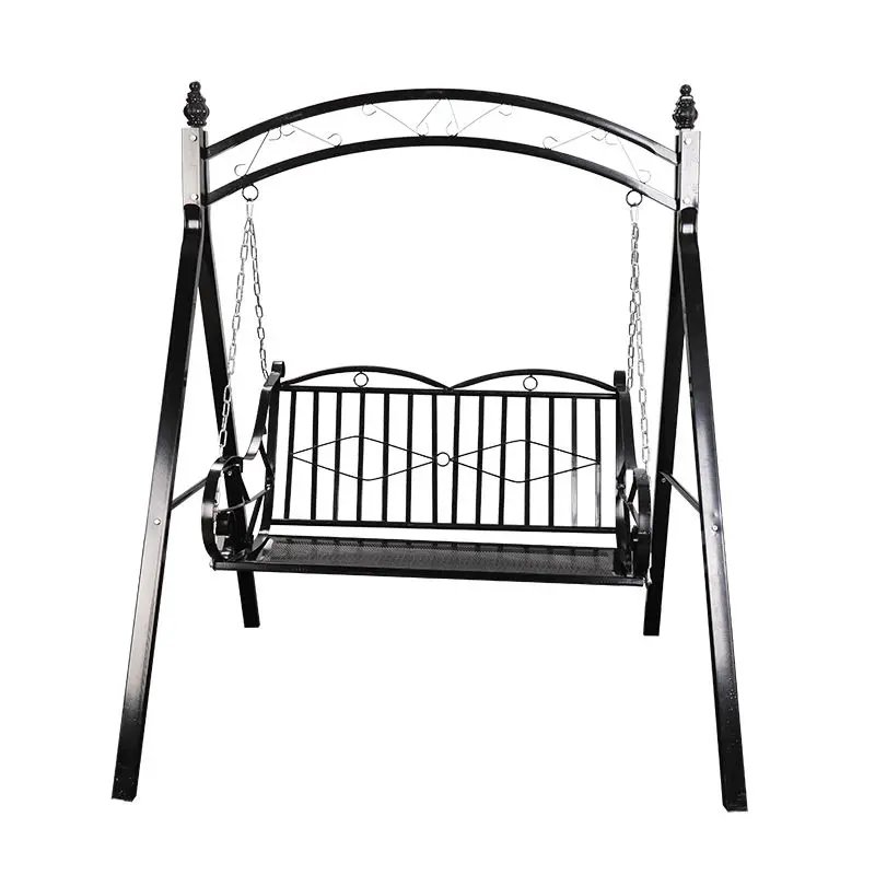 Garden Swing Hanging Chair, Outdoor 3 Person Metal Porch Home Swing Patio Chair Bench Canopy Green