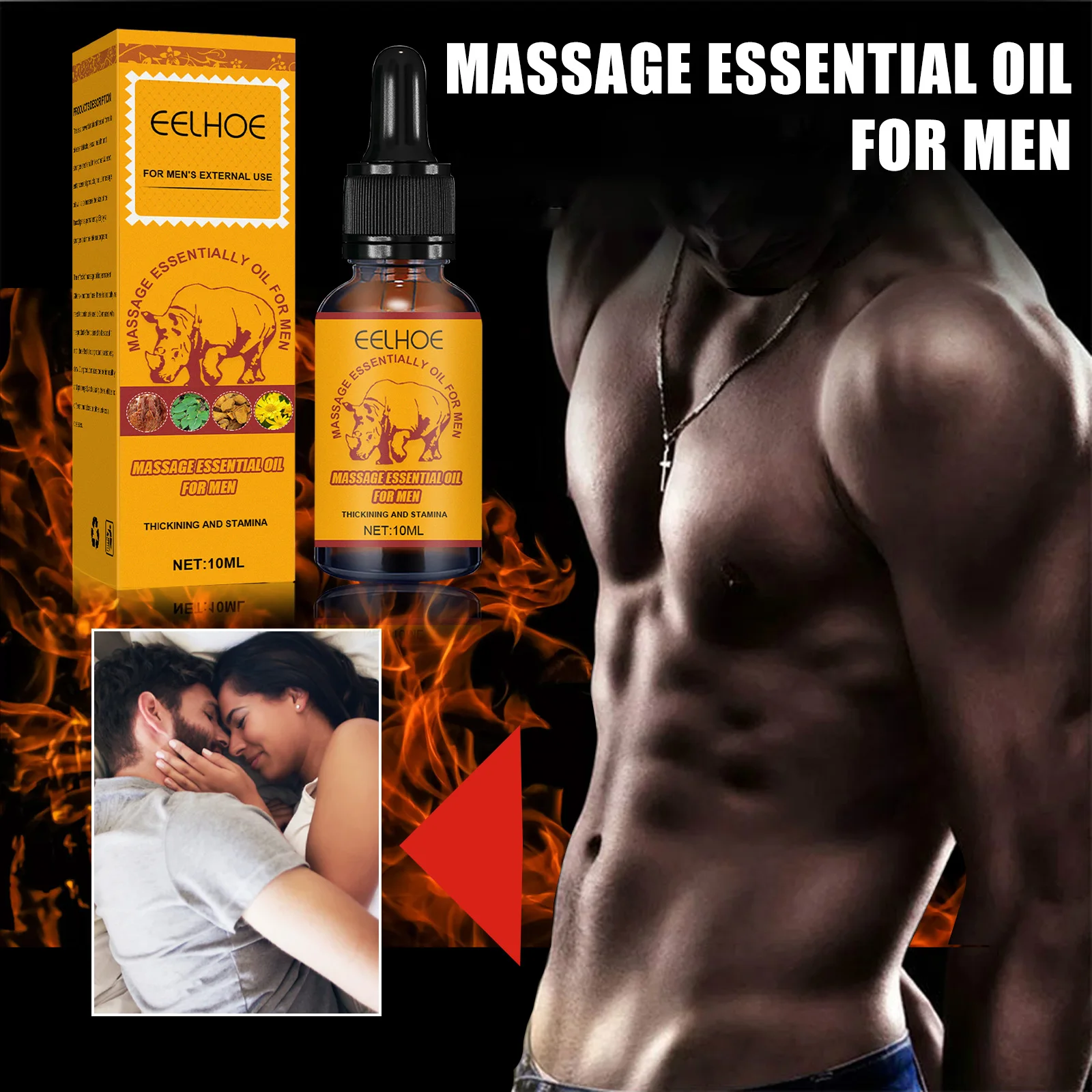 Hot sell Essential Oils Strength Maintenance Massage Care Essential Oil Sports Exercise Sex Body Massage Essential Oils for men