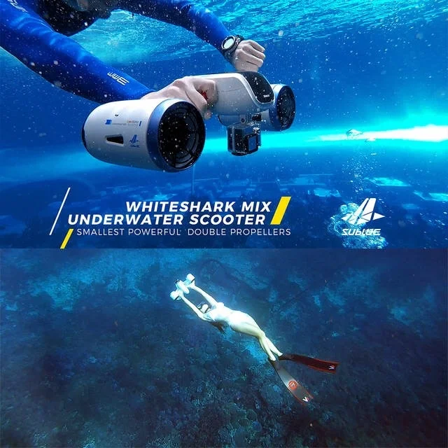 Sublue Whiteshark Mix Underwater Electric Scooter Booster Submersible Propeller Underwater  Diving Swimming Snorkeling Equipment