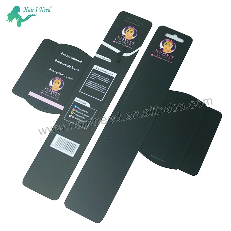 Wholesale Hair Style Tools Edge Brush With Logo Edge Control Brush Package