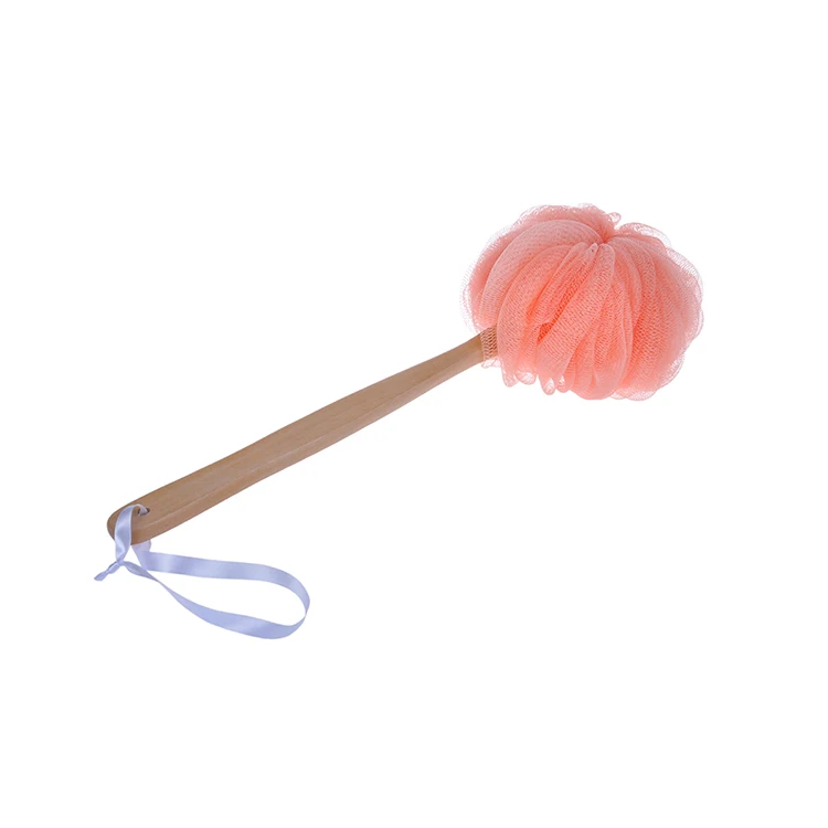 Оптовая продажа, губки для ванны Loofah, щетка для ванны, душевой пуф, скребок для тела с ручкой