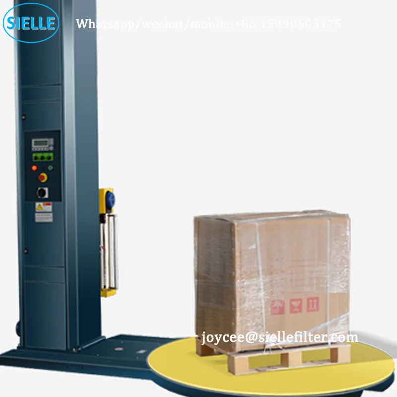 Pallet Wrapping Machine Wrapper Semi Automatic Cling Film Tray Wrapping Machine
