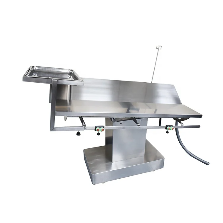 multifunctional V type animal operating table, 304 stainless steel pet operating table MSLDWL15