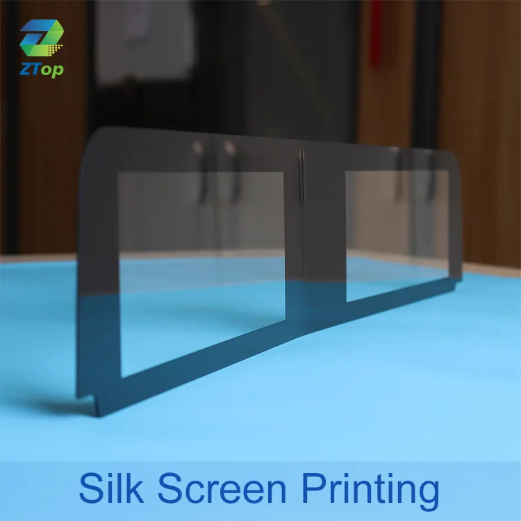 Panel manufacturers supply tempered glass digital touch button panel transparent window panel silk screen beveling highprecision