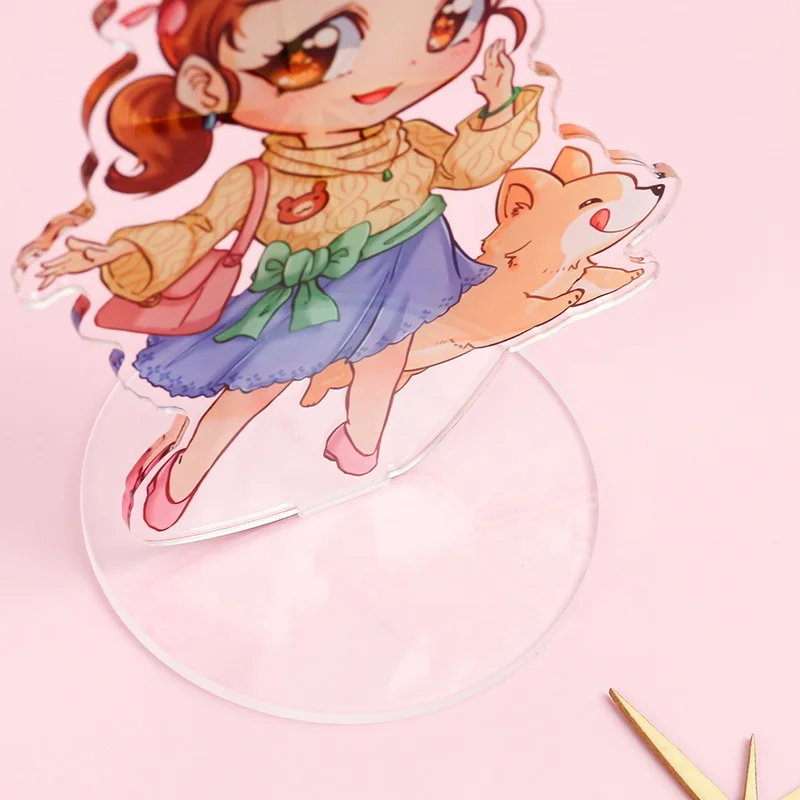 Juno Creative personalized make your own design double sided  printing clear custom anime acrylic standee