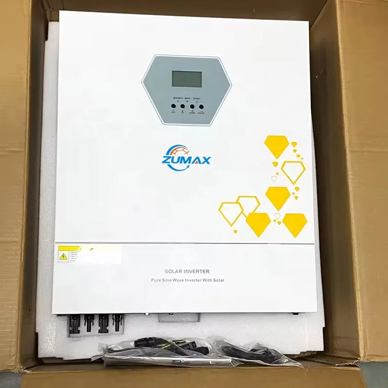 Zumax 11000 Вт 11 кВт солнечный инвертор 48 В 150 А MPPT dc в ac чистый синусоидальный бессетевой Солнечный pv Гибридный с параллельной функцией