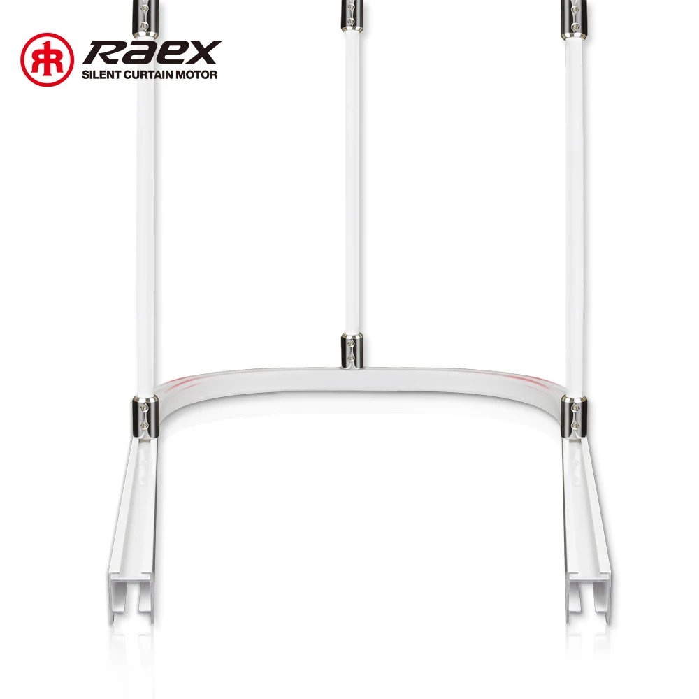 Wall Mounting S Folding Track Hospital Bed Rails Customized Manual Silent Aluminum Electrophoresis Flexible Curtain Rail