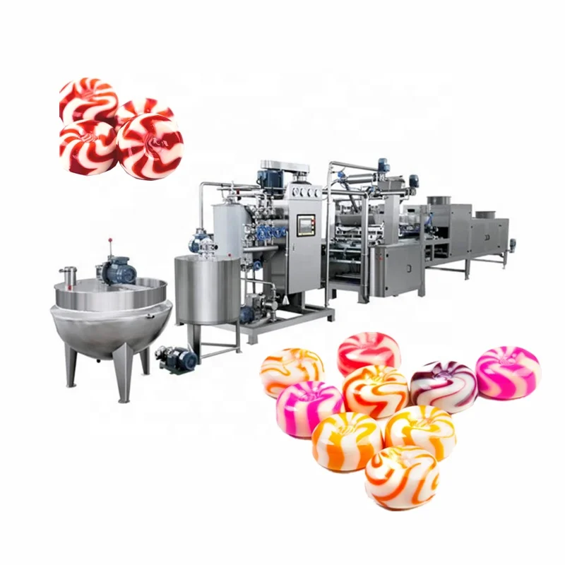 2024 Automatic large capacity hard candy making machine Gelatin pectin soft candy deposition production line Candy production