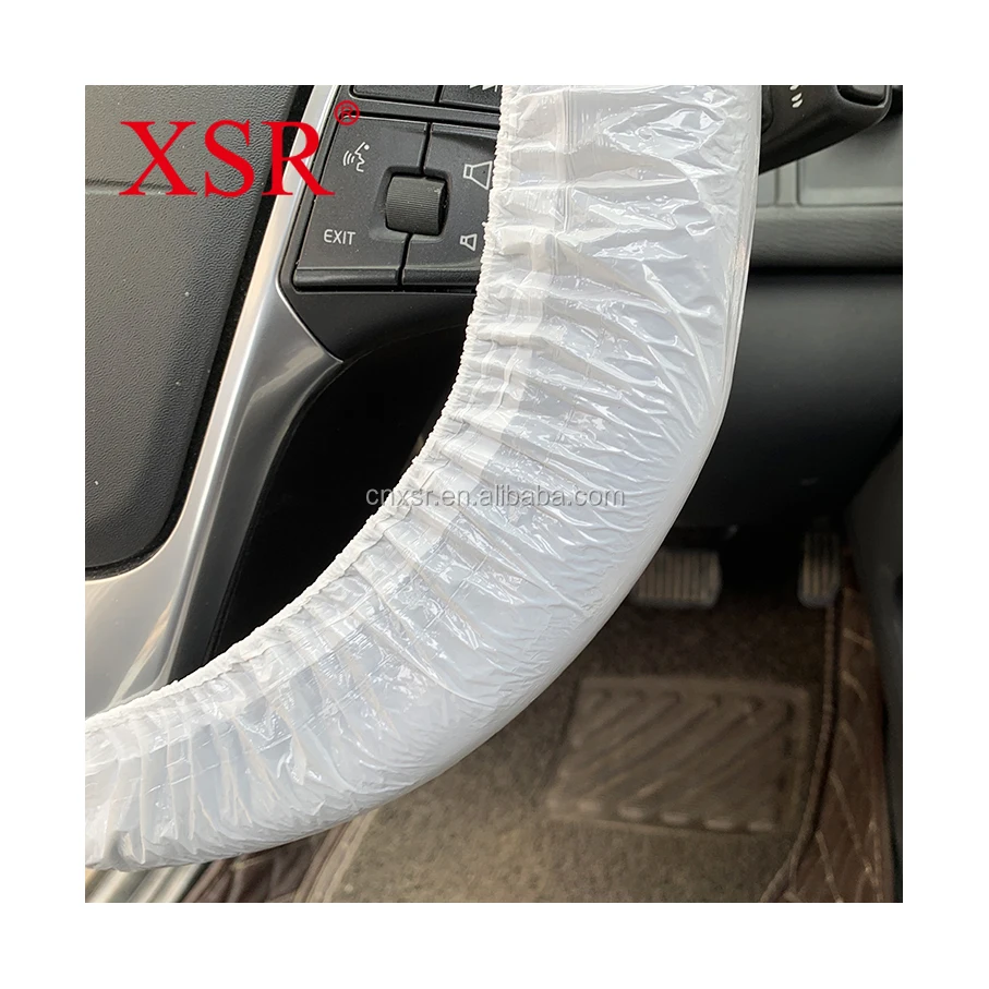 Waterproof disposable LDPE plastic large size car large steer wheel cover for truck