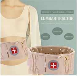 Decompression Lumbar Traction Belt Adjustable Air Inflation Waist Support Protector Massager Back Pain Recovery