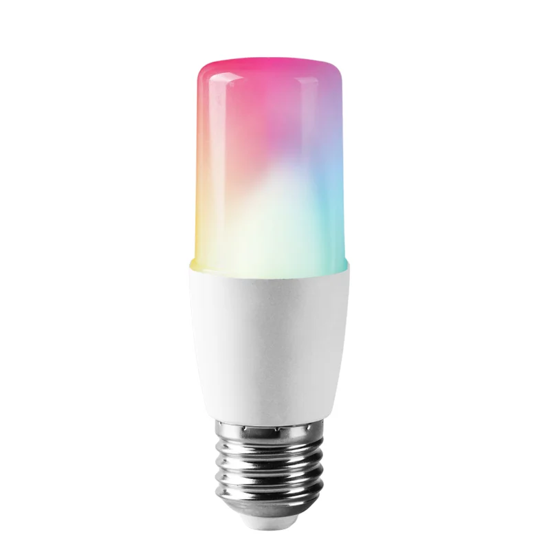 Светодиодная лампа Tuya Smart RGB T37 6 Вт с регулируемой яркостью Wi-Fi голосовое управление интеллектуальная совместимая алексой и домашним AC85V-265V Google