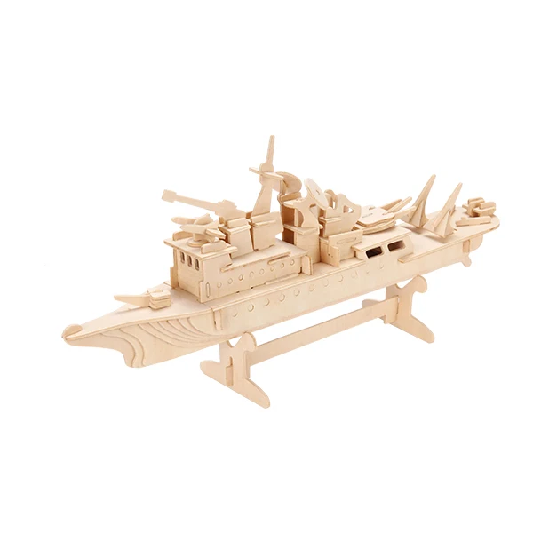 World of Navy Guided Missile Vessel & Helicopter Tank Building Blocks Boat Battleship Toy patriot missile 3d wooden puzzle toys