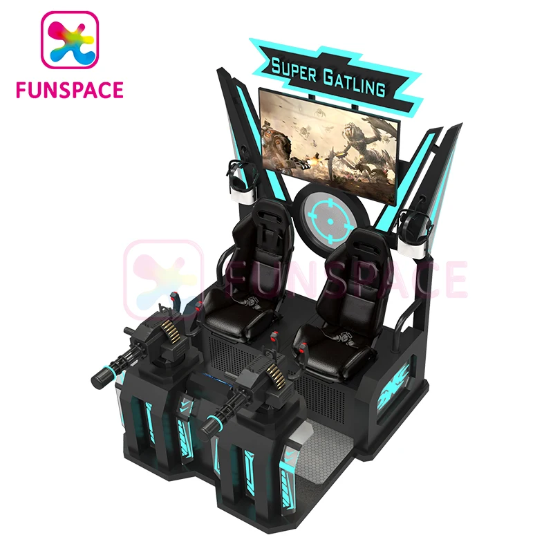 Funspaces VR Arcade Game Machine Virtual Reality Arena Gun Game Simulator 9D VR Shooting
