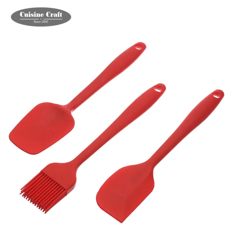 Wholesale kitchen accessories heat resistant silicone bakeware brush or mini spoon or spatula