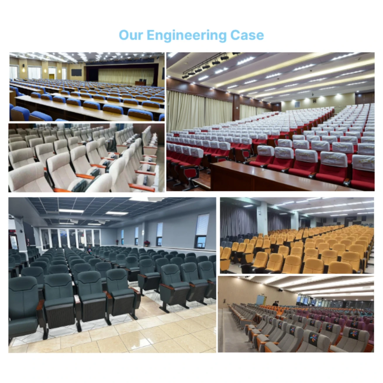 Auditorium chairs stadium seat Manufacturers custom with writing board Seating solid wood folding theater Chair conference