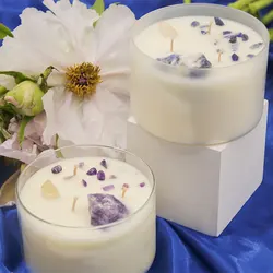 Free scent samples candle scents supplies buy scented candle infused natural crystals and soy wax fragrance candle three wicks