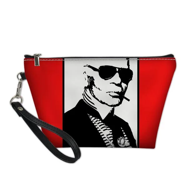 
arl Lagerfelds Makeup Bags for Travel Waterproof Organizer for Women Girls Toiletry Pouch Necesserie Cosmetic Cases 